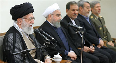 #Iran: Sayed #Khamenei reçoit le président #Rohani et son nouveau cabinet