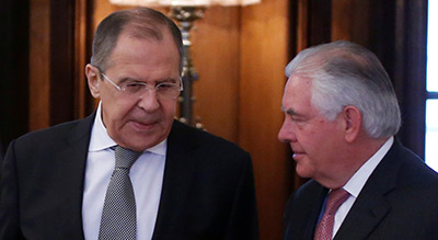 Rencontre Tillerson-Lavrov en pleine guerre des sanctions entre Moscou et Washington
