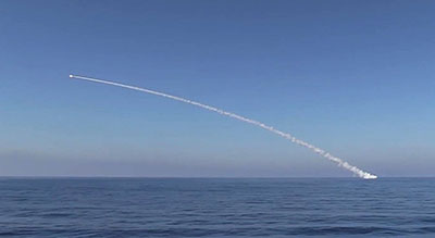 #Syrie: les missiles #Kalibr éliminent des #terroristes qui tentaient d’encercler des Russes