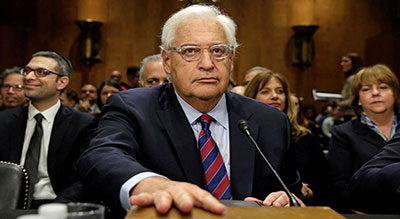 L’ambassadeur américain en «Israël» indigne à nouveau les Palestiniens

