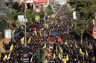 #Liban: Début de la marche du dixième jour de #Mouharram dans la Banlieue-Sud de #Beyrouth