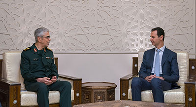 Le chef de l’armée iranienne chez Assad, «Israël» inquiète

