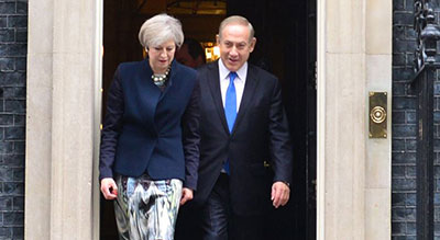 Royaume-Uni : May reçoit Netanyahu pour le centenaire de la déclaration Balfour

