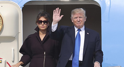 Trump arrive en Chine pour sa première visite, dominée par la Corée du Nord
