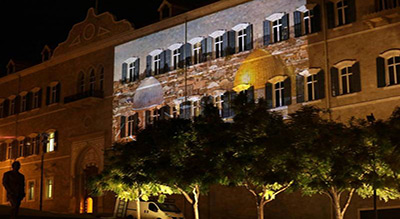 Beyrouth illuminée aux images de la mosquée al-Aqsa et de l’église du Saint-Sépulcre (photos)
