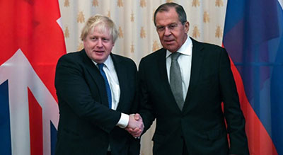 #Johnson : #Moscou et #Londres doivent «aller de l’avant» malgré les «difficultés»