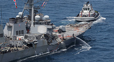 Collisions: procédure pour «homicide par négligence» contre deux commandants de l’US Navy
