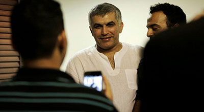 Bahreïn: des ONG de droits de l’Homme inquiets pour la santé de Nabil Rajab


