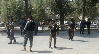 #Afghanistan: forte explosion à #Kaboul, au moins 18 blessés
