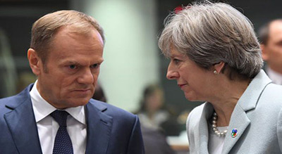 Brexit: Tusk «absolument sûr» que le projet de traité sera accepté par les 27
