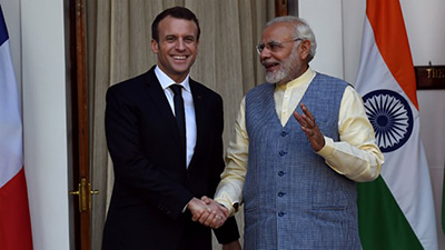 Visite d’Emmanuel Macron en Inde: 13 milliards d’euros de contrats signés