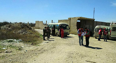 #Syrie: l’armée assure la sortie d’un nombre de #civils_assiégés par les terroristes dans la #Ghouta orientale