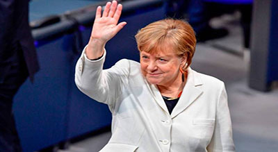 #Allemagne : #Merkel élue #chancelière pour un 4e mandat par les députés
