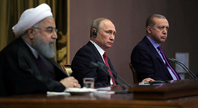 Sommet trilatéral: Poutine, Rohani et Erdogan se retrouvent à Ankara


