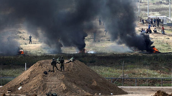 #Gaza: affrontements entre les Palestiniens et les forces de l’occupation
