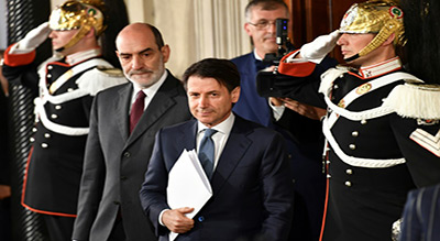 Italie: Giuseppe Conte, un gouvernement entre le M5S et la Ligue en formation
