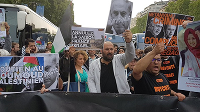 Manifestations contre la visite de «criminel de guerre» Benjamin Netanyahou en France