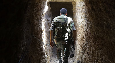 L’armée syrienne découvre un vaste tunnel et un réseau de tranchées dans la région de Homs



