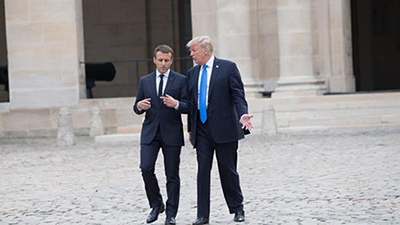 Trump à Macron: «Tous les terroristes sont à Paris»