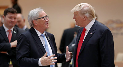 Commerce: Juncker dit ne pas être «excessivement optimiste» avant ses pourparlers avec Trump
