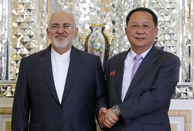 Le chef de la diplomatie nord-coréenne en Iran