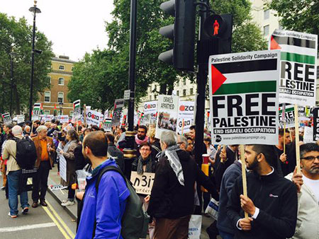 Manifestations anti-Netanyahu à Londres.