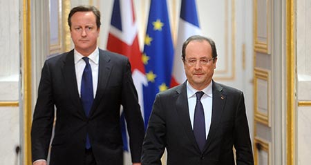 Entretien Hollande-Cameron lundi à Paris sur l'antiterrorisme et la Syrie.