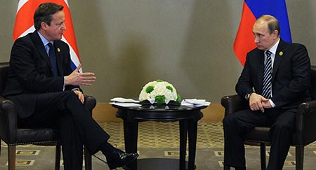 Poutine appelle Londres à lutter ensemble contre le terrorisme et renforcer les relations.