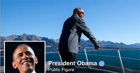 Barack Obama lance sa page personnelle sur Facebook.