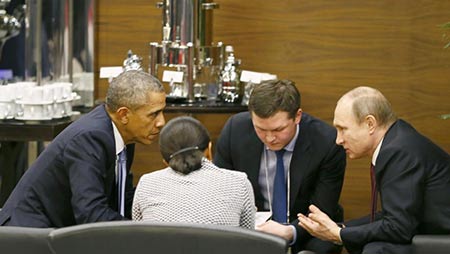 La Syrie au cœur d'un entretien imprévu entre Poutine et Obama.