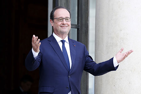 Hollande bondit à 50% d’opinions positives (+22) après les attentats
