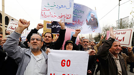 Nouvelles manifestations antisaoudiennes en Iran