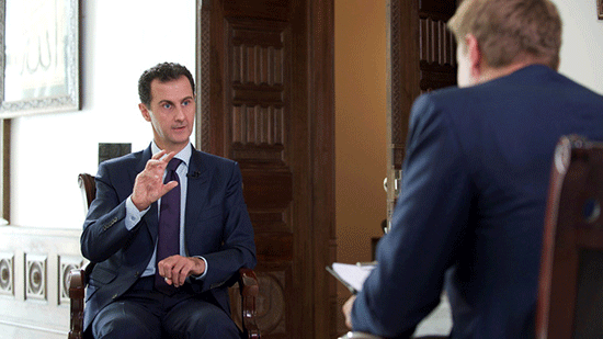 Assad accuse l’Occident de propagande, et de diaboliser le gouvernement syrien