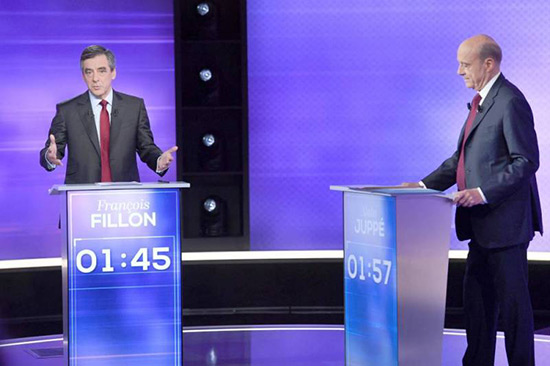 Primaire de la droite: Fillon et Juppé affichent leurs désaccords sans accroc
