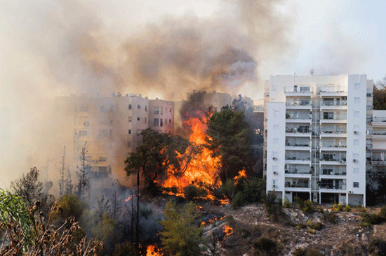 Les incendies se propagent vers des colonies de Cisjordanie occupée