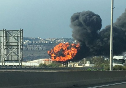 Un grave incendie a éclaté dans une raffinerie de «Haïfa
