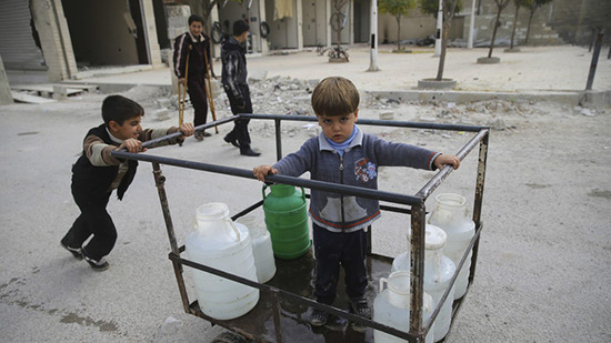 Les terroristes coupent l'eau aux habitants de Damas.