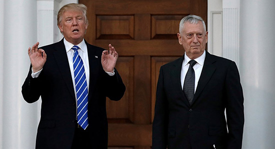 Trump promet de «protéger l'Amérique», nomme Mattis à la Défense.