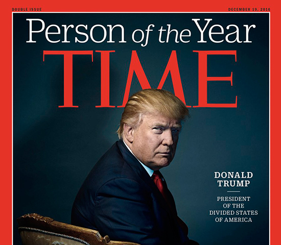 Donald Trump nommé personnalité de l'année 2016 par le magazine Time