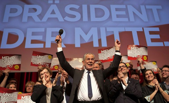 Autriche: victoire du pro-européen Van der Bellen, l'UE se félicite.