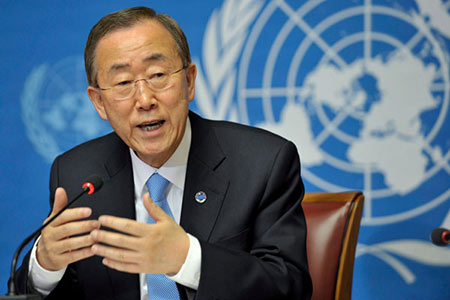 Ki-Moon à «Israël»: «Ne tirez pas sur le messager»