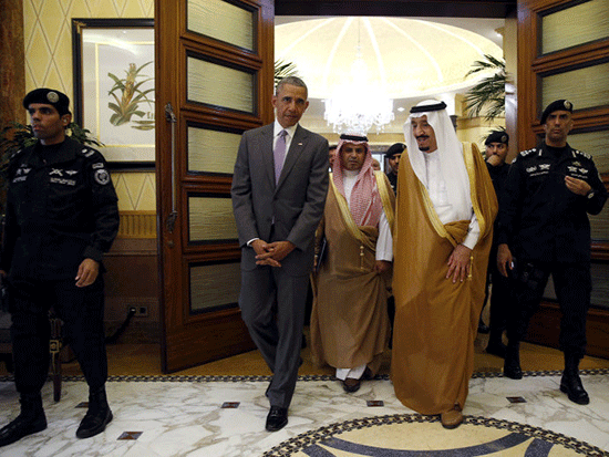 Accueil assez froid à Obama à Ryad

