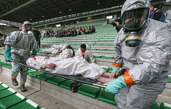 Euro-2016: exercice de sécurité à Saint-Étienne et simulation d’attentat à Bordeaux