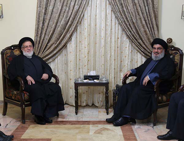 L'adjoint du président iranien chez sayed Nasrallah.