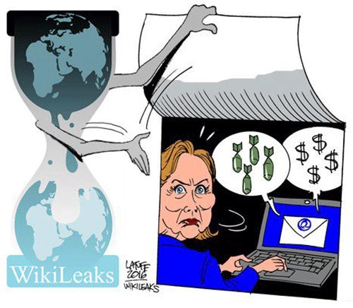 Wikileaks: Fuite de plus de 20 000 e-mails du DNC concernant Hillary Clinton