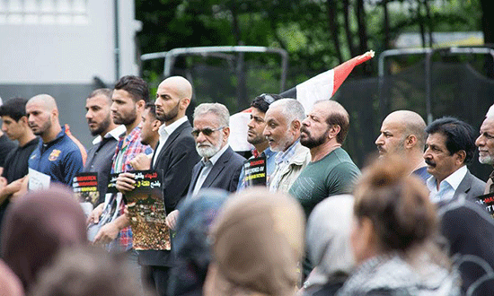 Des centaines de protestation contre l'Arabie Saoudite En Norvège