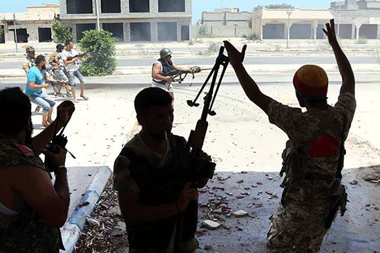 À Syrte, les forces progouvernementales poussent «Daech» dans ses derniers retranchements