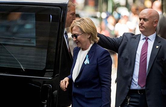 Présidentielle US: après l’incident de Clinton, la santé des candidats au cœur de la campagne.