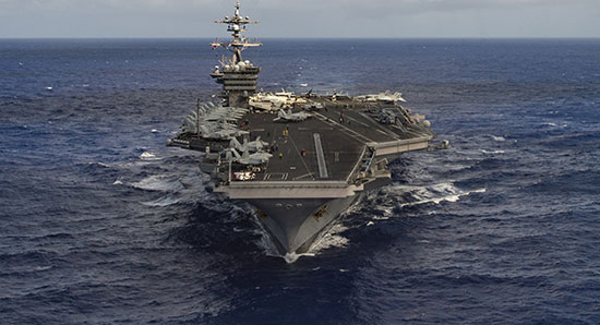 Trois porte-avions US en manœuvres dans le Pacifique à partir de samedi