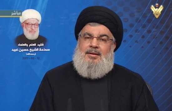 Le secrétaire général du Hezbollah sayed Hassan Nasrallah 